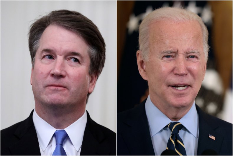 Composite Image Shows Kavanaugh and Biden
