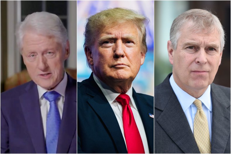 Photo Composite Shows Clinton, Trump and Andrew