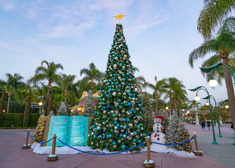 Christmas Tree at Disneyland California 