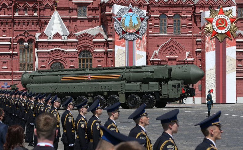 Russia ICBM nuclear weapons Red Square NATO
