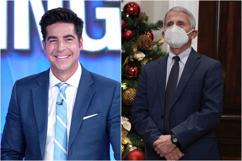 Jesse Watters and Anthony Fauci