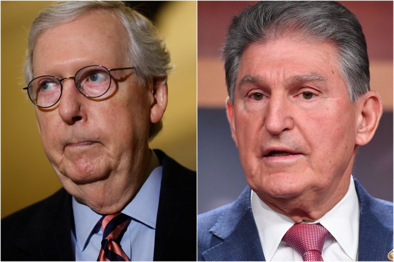 Composite Image Shows McConnell and Manchin