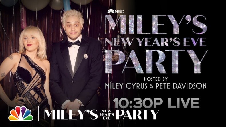 Miley Cyrus and Pete Davidson NBC