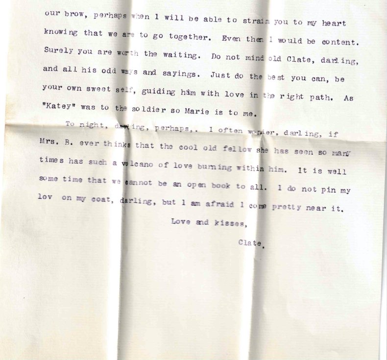 Love letter from 1895.