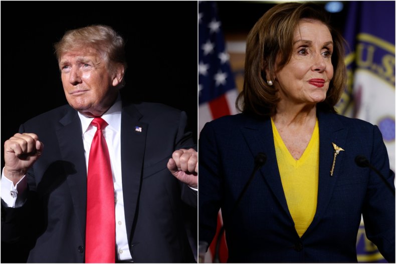 Donald Trump and Nancy Pelosi