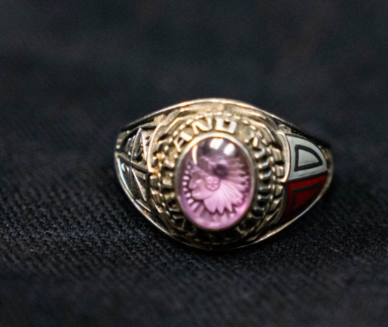 Police photo of ring found in lake.