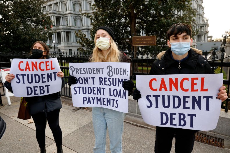 Student Loan Debt Repayment Cancelation Joe Biden