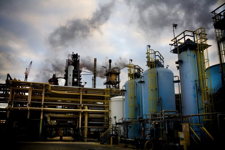 The Baytown Exxon gas refinery