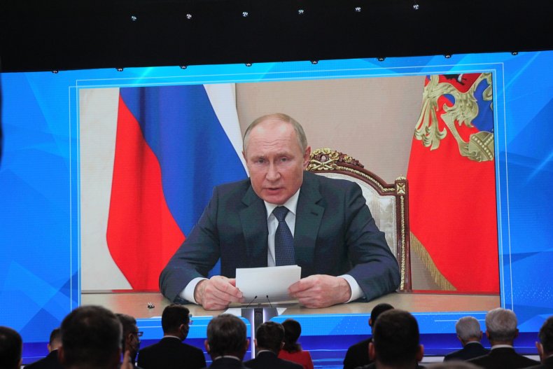Vladimir Putin at United Russia congress Moscow