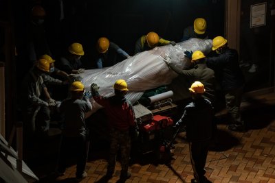 Tiananmen Sculpture Removed From Hong Kong University Tiananmen Sculpture Removed From Hong Kong University