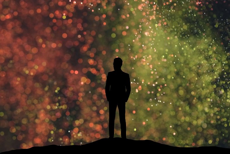 A human silhouette