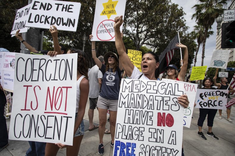 Anti-vaxxers in LA