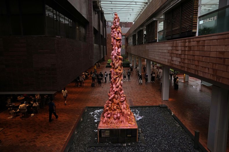 Pillar of Shame, statue, Hong Kong