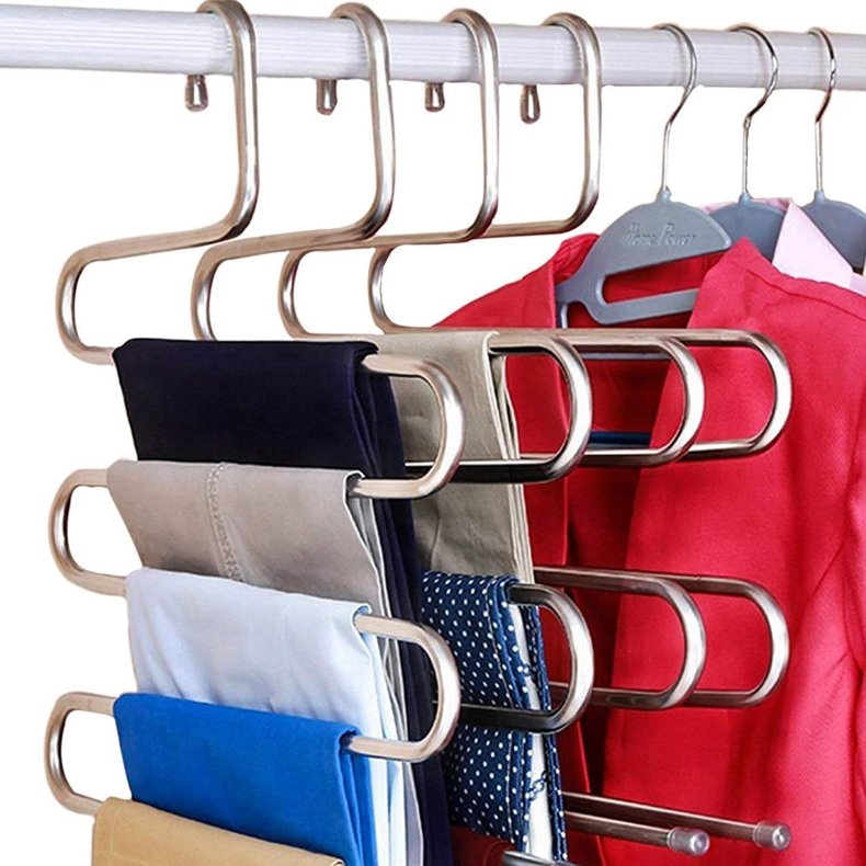DOIOWN S-Type Stainless Steel Clothes Hangers