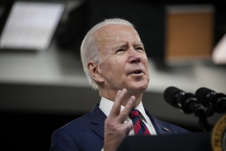 U.S. President Joe Biden speaks before signing