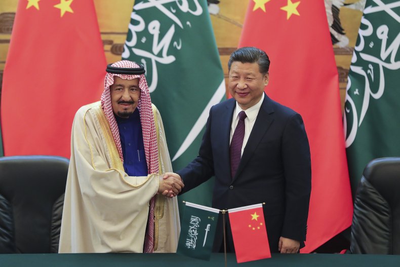Xi Jinping and King Salman in Beijing