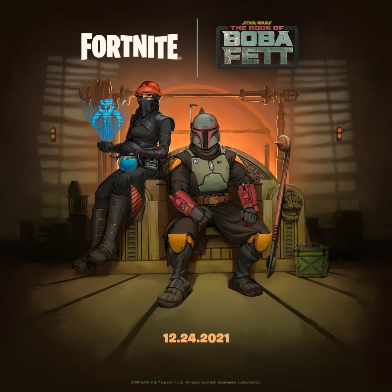Fortnite Boba Fett Crossover Artwork