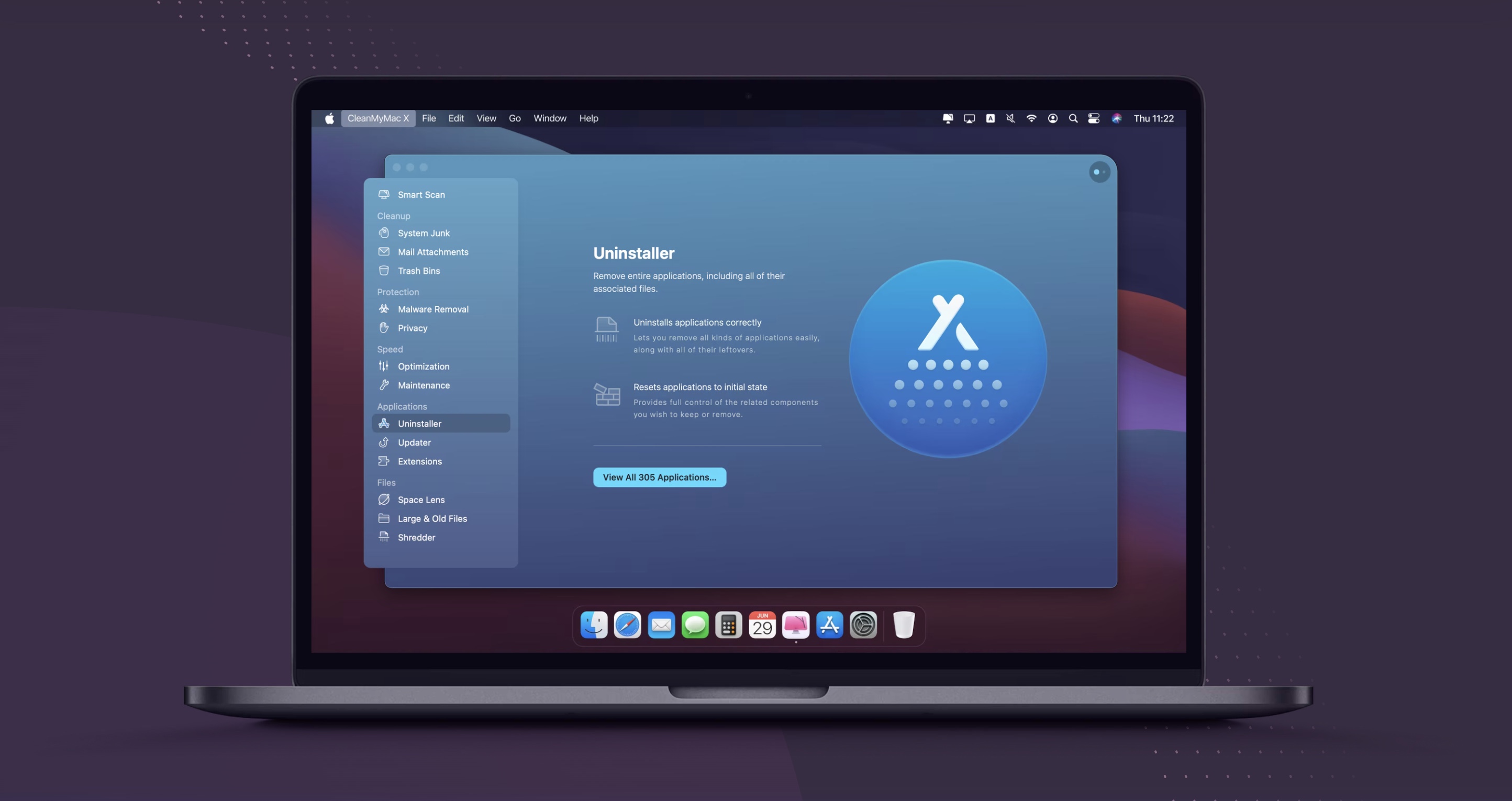 CleanMyMac X uninstaller for Mac