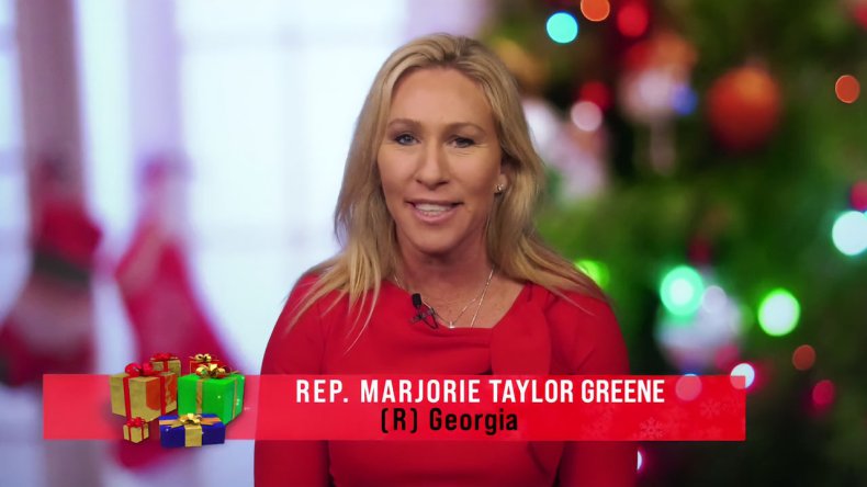 Marjorie Taylor Greene shares Christmas video message
