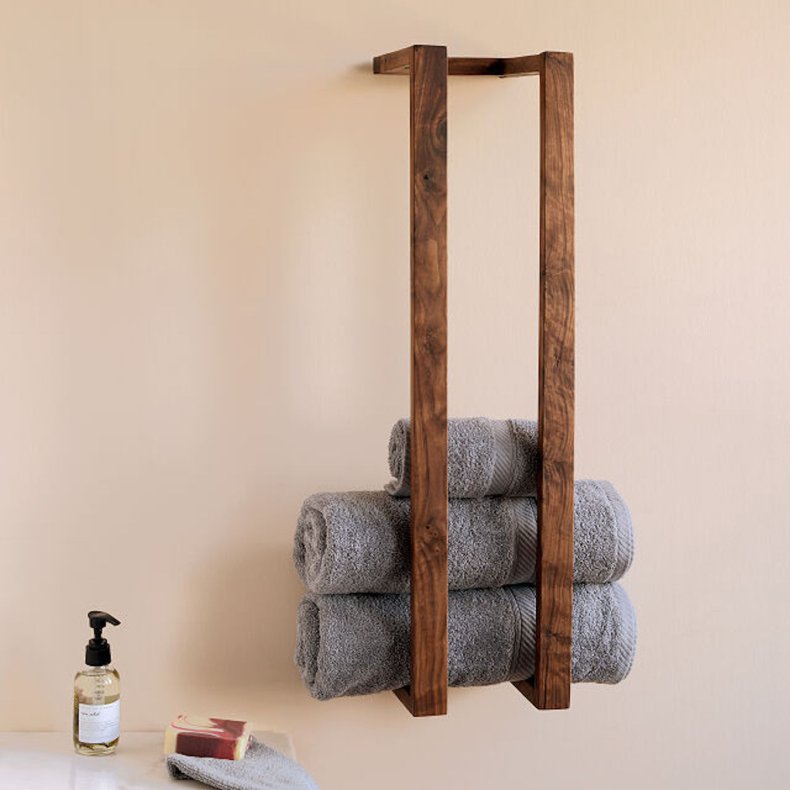 The Philip Stone Minimalist Towel Storage
