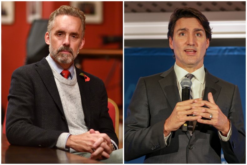 Picture of Jordan Peterson and Justin Trudeau