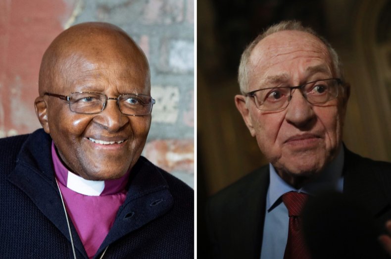 Desmond Tutu and Alan Dershowitz