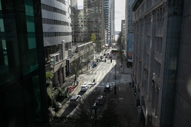 COVID-19, Seattle, downtown