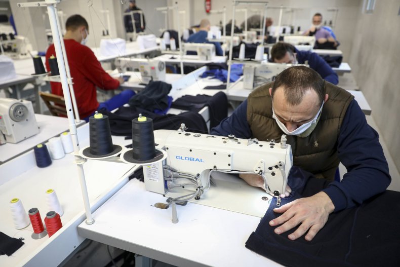 prison, Zenica, Bosnia, sewing