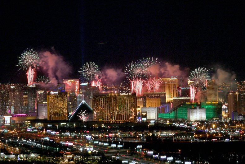 Las Vegas, New Year's Eve Fireworks