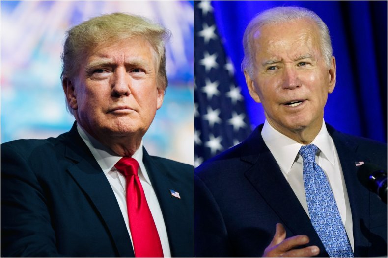 Composite Image Shows Trump and Biden