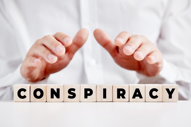 Conspiracy theory stock image