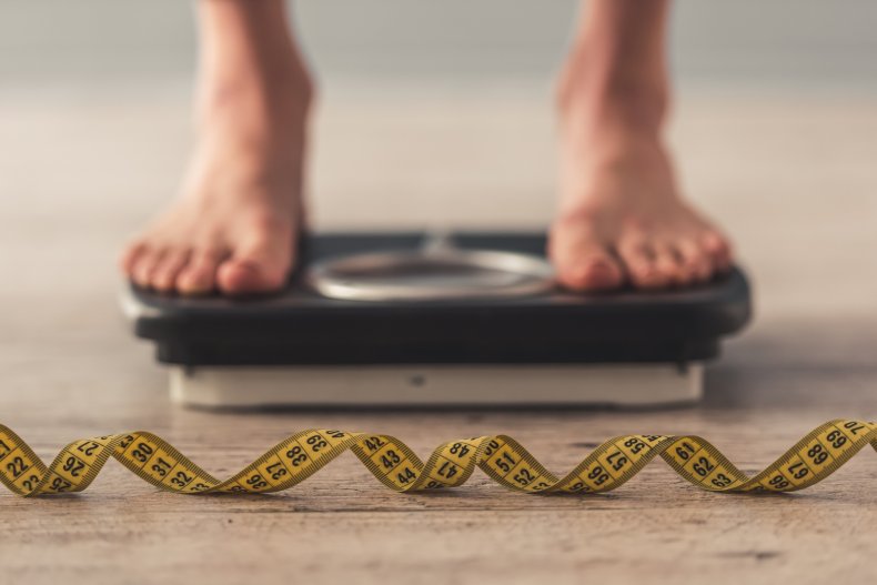 Person on scales