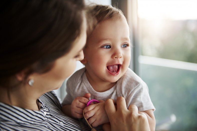 Baby and woman