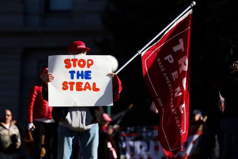 Stop the Steal protester