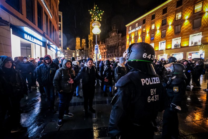 Germany, COVID Protests, Soldier Arrested, Vaccine Mandates