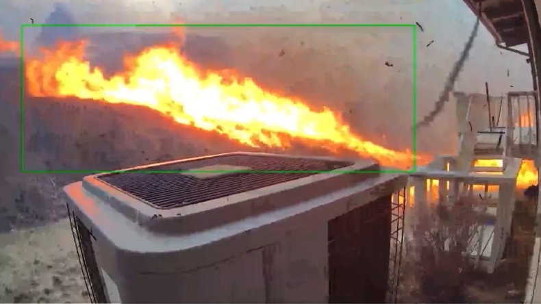 Security Camera Fire Burn Through Neighborhood With Devastating Speed
