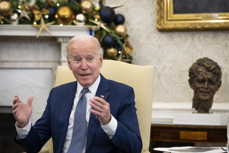Joe Biden Speaks at a Press Briefing