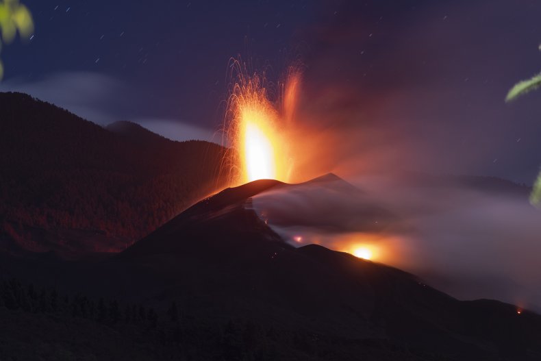 Cumbre Vieja volcano on La Palma