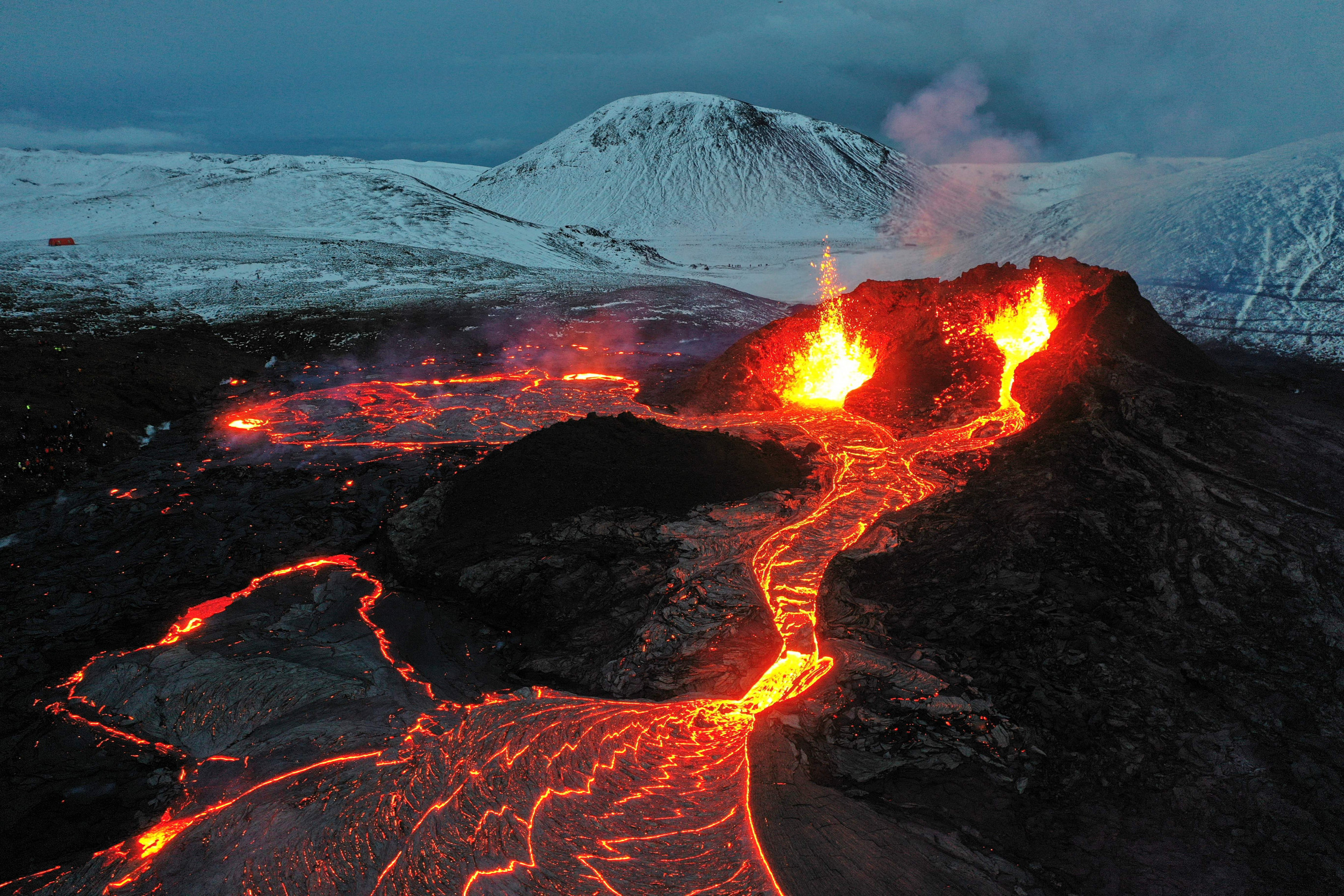 Volcano Eruptions Of 2021 In Dramatic Videos And Photos   Eruption Fagradalsfjall Volcano Iceland 