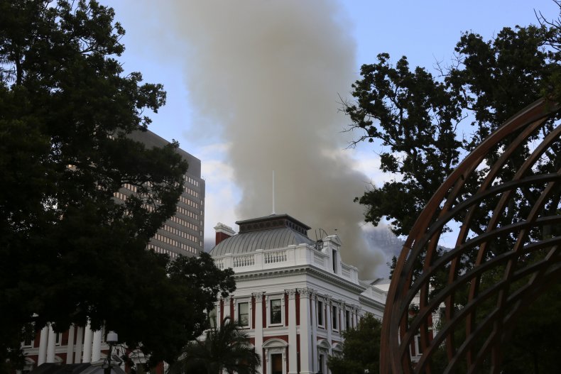 Fire at Cape Town