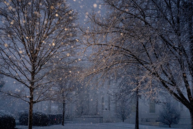 White House, snow