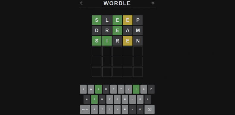 Wordle Screenshot