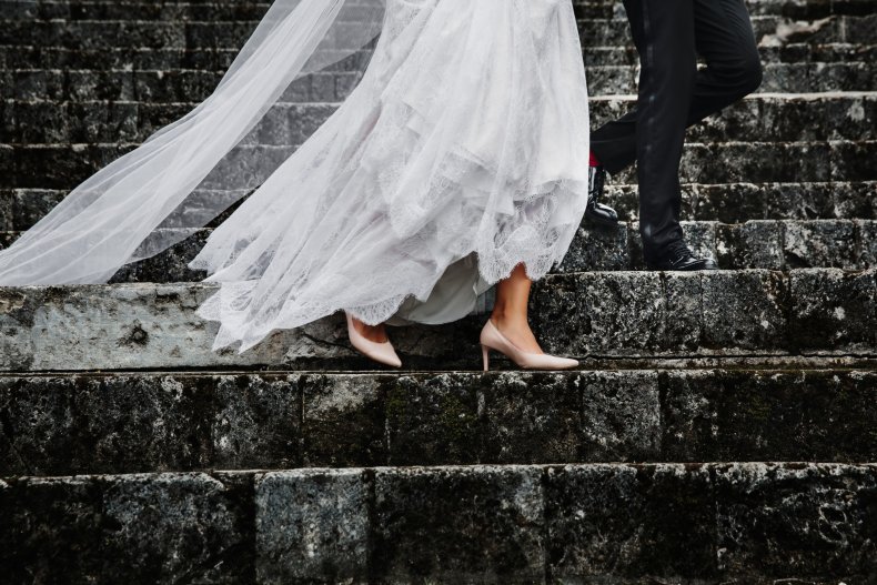 Bride Journeys and Falls Down the Stairs in Coronary heart-Stopping Viral Video