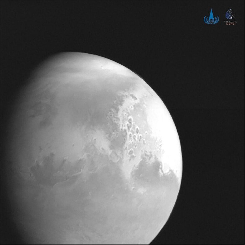 Red Planet In Black and White