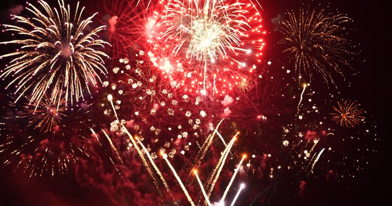 fireworks, new year