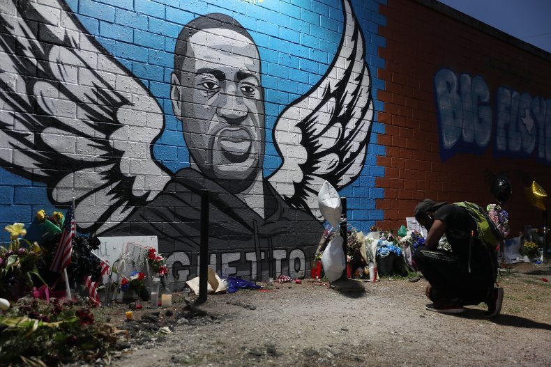 George Floyd memorial in Houston