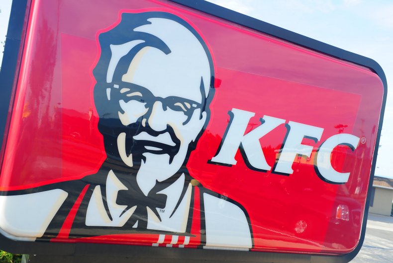 A KFC sign in Gettysburg, Pennsylvania.