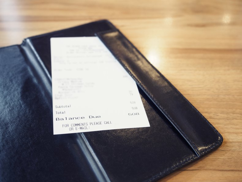 A restaurant bill.