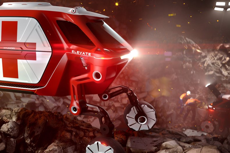 Hyundai Elevate Walking Autonomous Vehicle Concept