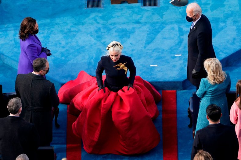 Lady Gaga at President Joe Biden's inauguration